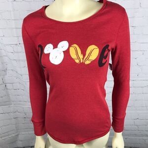 Disney Store Mickey RedThermal  “Love” NWT size XS